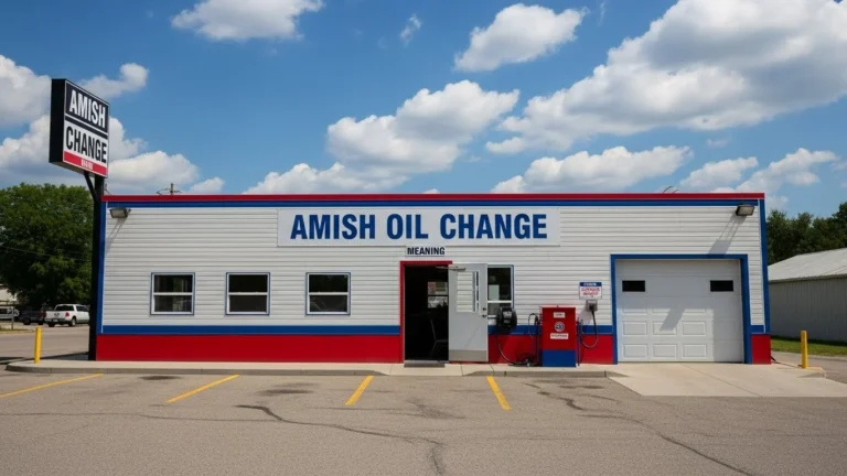 amish oil change meaning